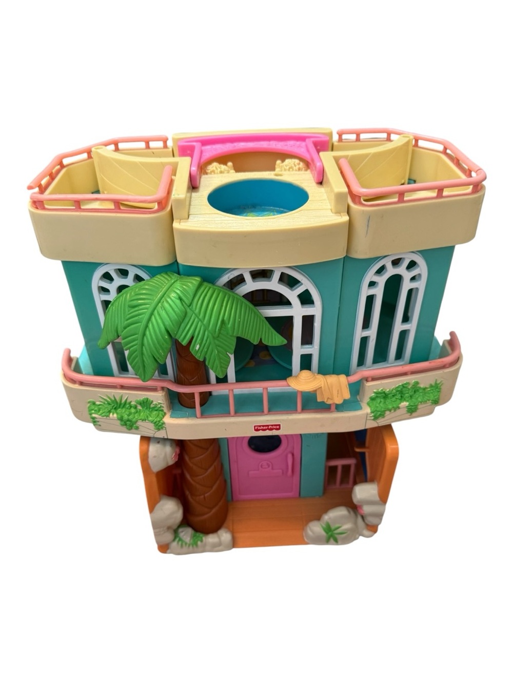 Vtg Fisher Price Sweet Streets Beach House Loving Family Fold & Carry 2000 - Picture 14 of 16